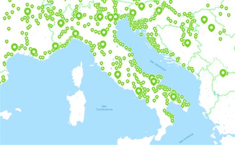 map of flixbus pick up in ravenna italy